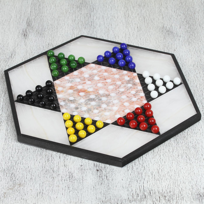 World Menagerie Auvray Marble Chinese Checker Game Set & Reviews Wayfair